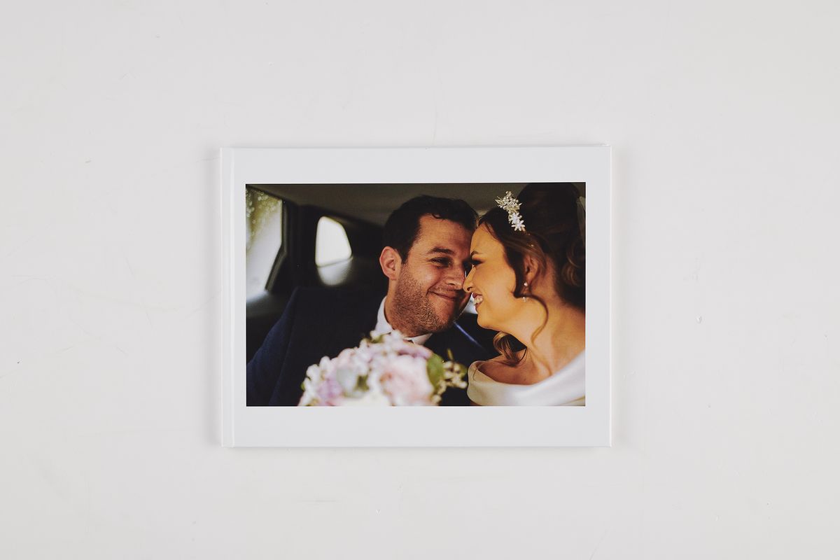 The photo book cover compared with the original digital image
