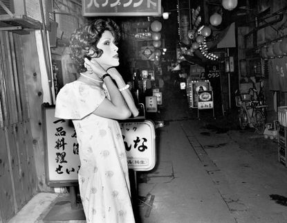 Even though there’s no sign of any customers.... near Ikebukuro, Hikarimachi Ohashi, 1975, by Seiji Kurata, from the series Flash Up, 1975-1979