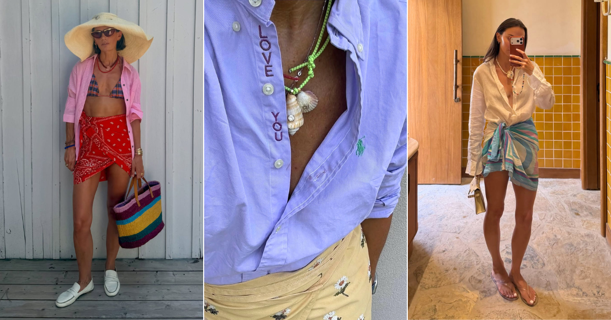 Last-Minute Packing for Your Beach Holiday? All You Need Is Your Favourite Shirt and This Throwback ’90s Item