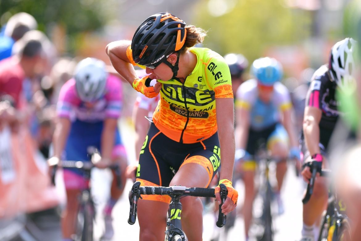Janneke Ensing checks on her teammates