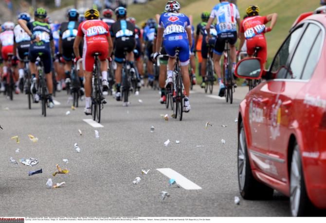 What the feedzone looks like post-peloton