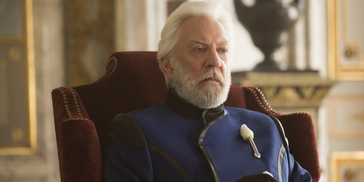 President Snow in The Hunger Games