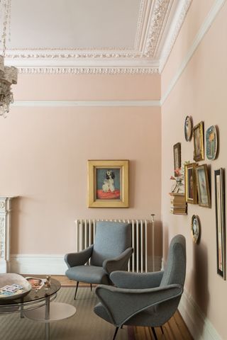a living room painted in farrow & ball setting plaster