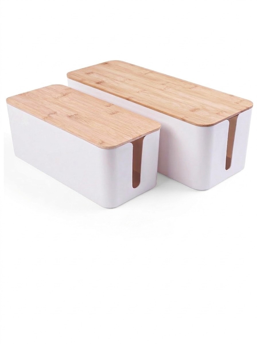 Two TuweChen Cable Management boxes against a white background