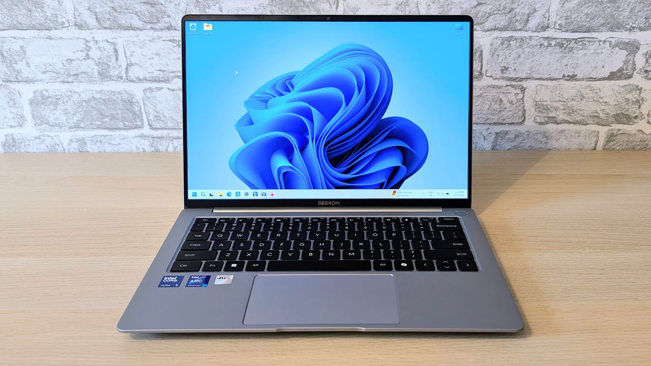 The Geekom X14Pro on a desk