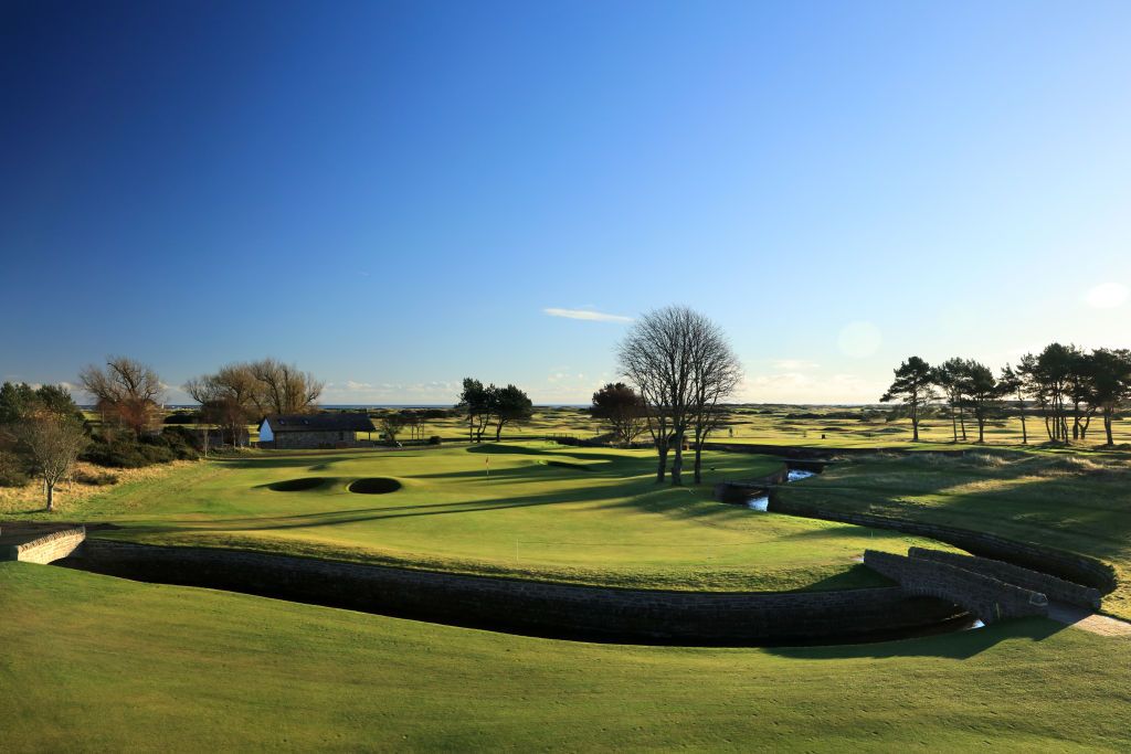 The par-4 10th at Carnoustie pictured