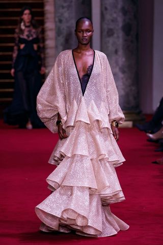 Zimmermann AW24 ruffle dress GettyImages-2058084803