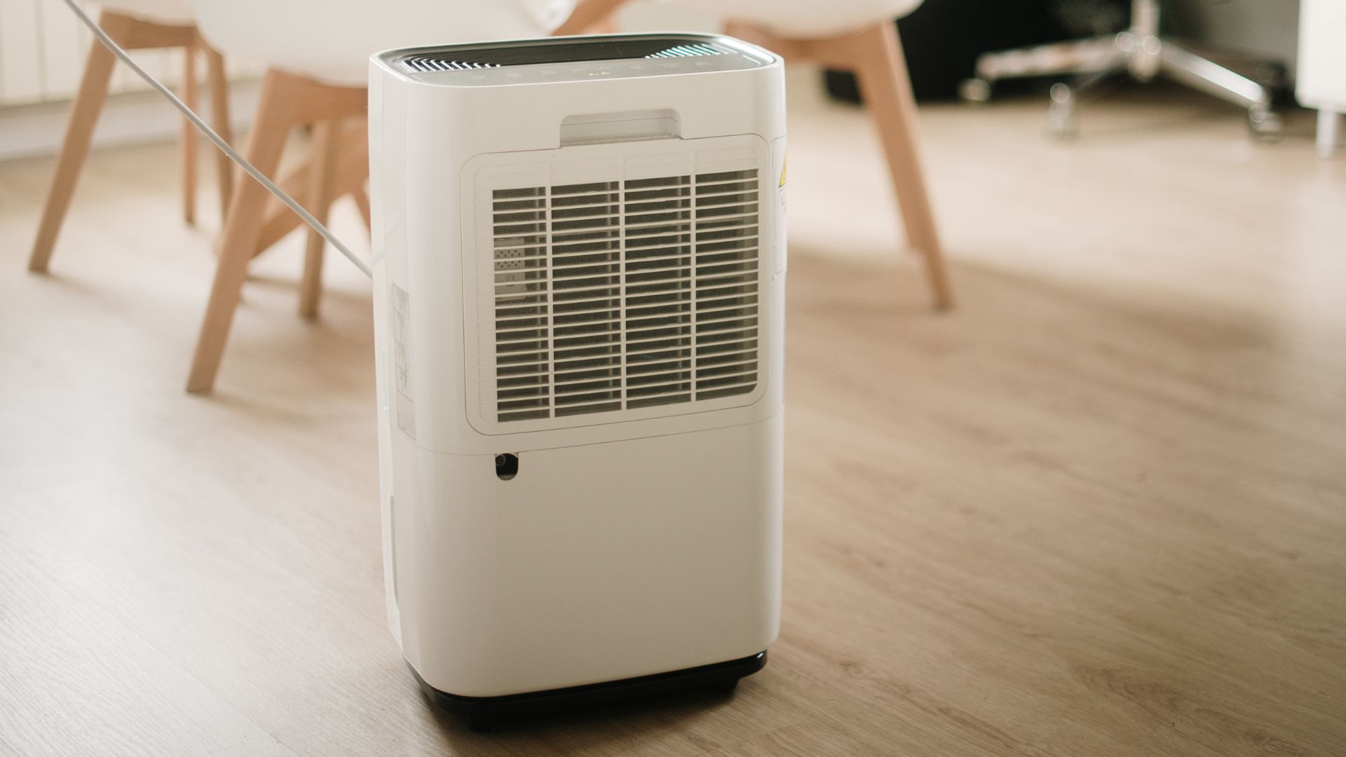 picture of large dehumidifier in dining room in home