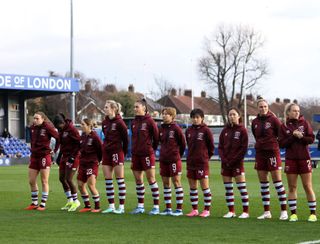 West Ham before a WSL match