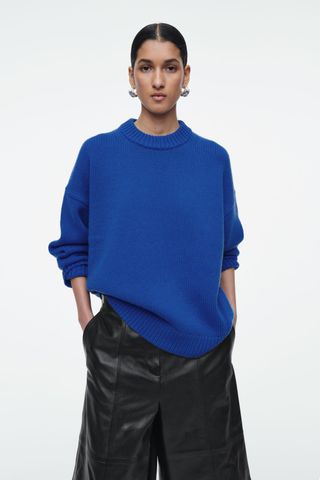 Chunky Wool Crew-Neck Sweater