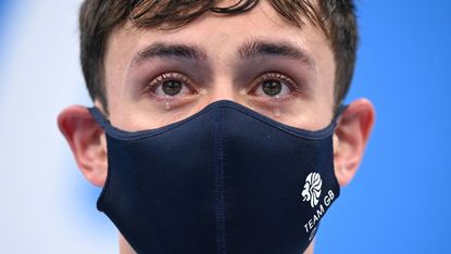 Tears well up in the eyes of Tom Daley after his gold at Tokyo 2020 