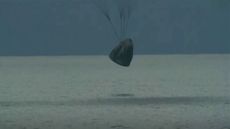 The Crew Dragon Resilience splashes down in the Atlantic Ocean off the coast of Florida, on Sept. 18, 2021.