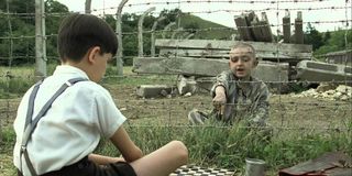 Asa Butterfield and Jack Scanlon in The Boy with the Striped Pajamas
