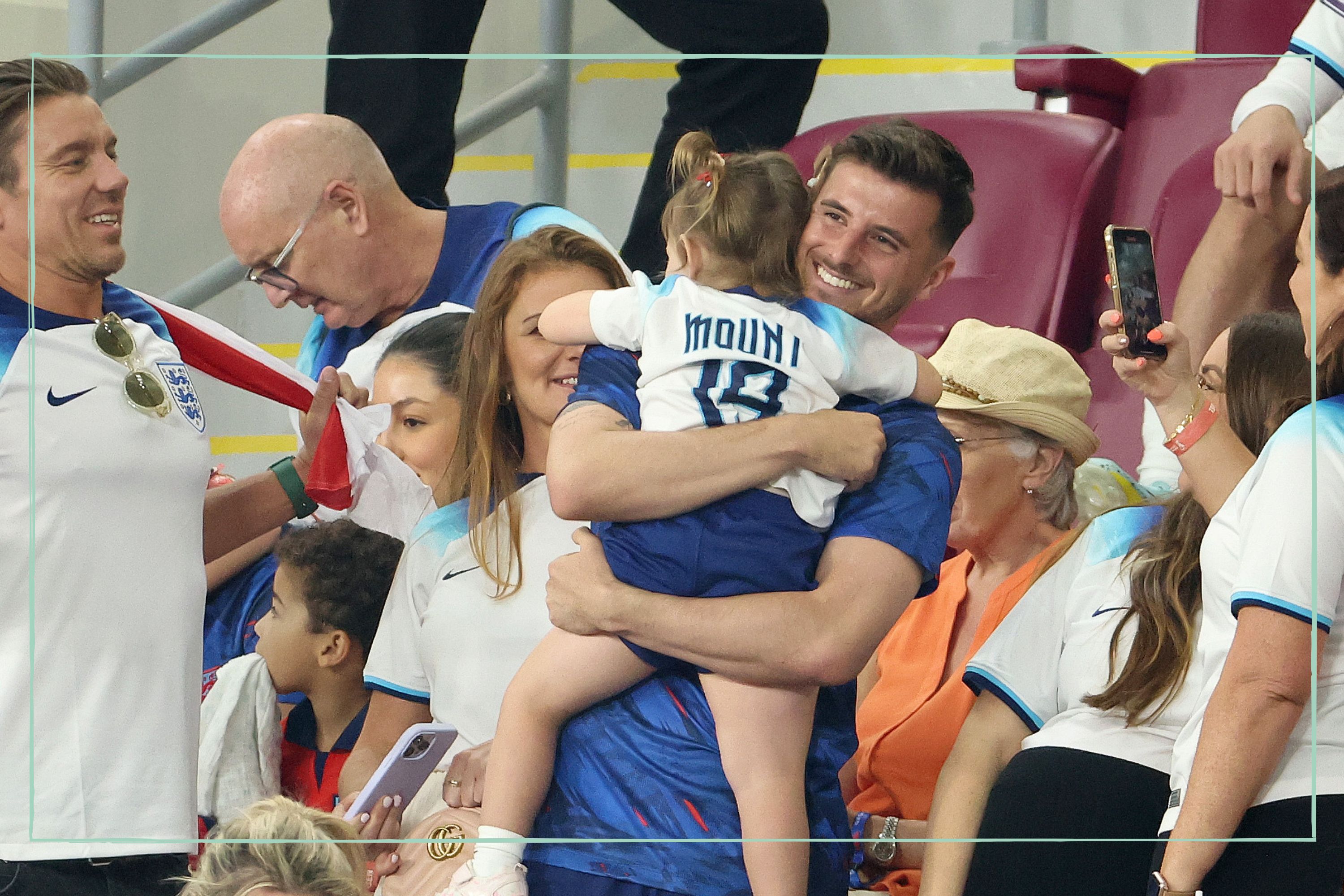 Mason Mount hugs niece for the first time ever in adorable family ...