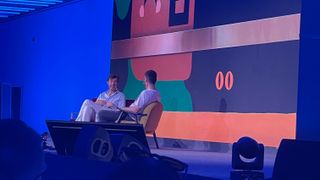 OFFF Barcelona talk with two men on stage