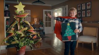 John Lewis 2023 ad with boy and Venus flytrap