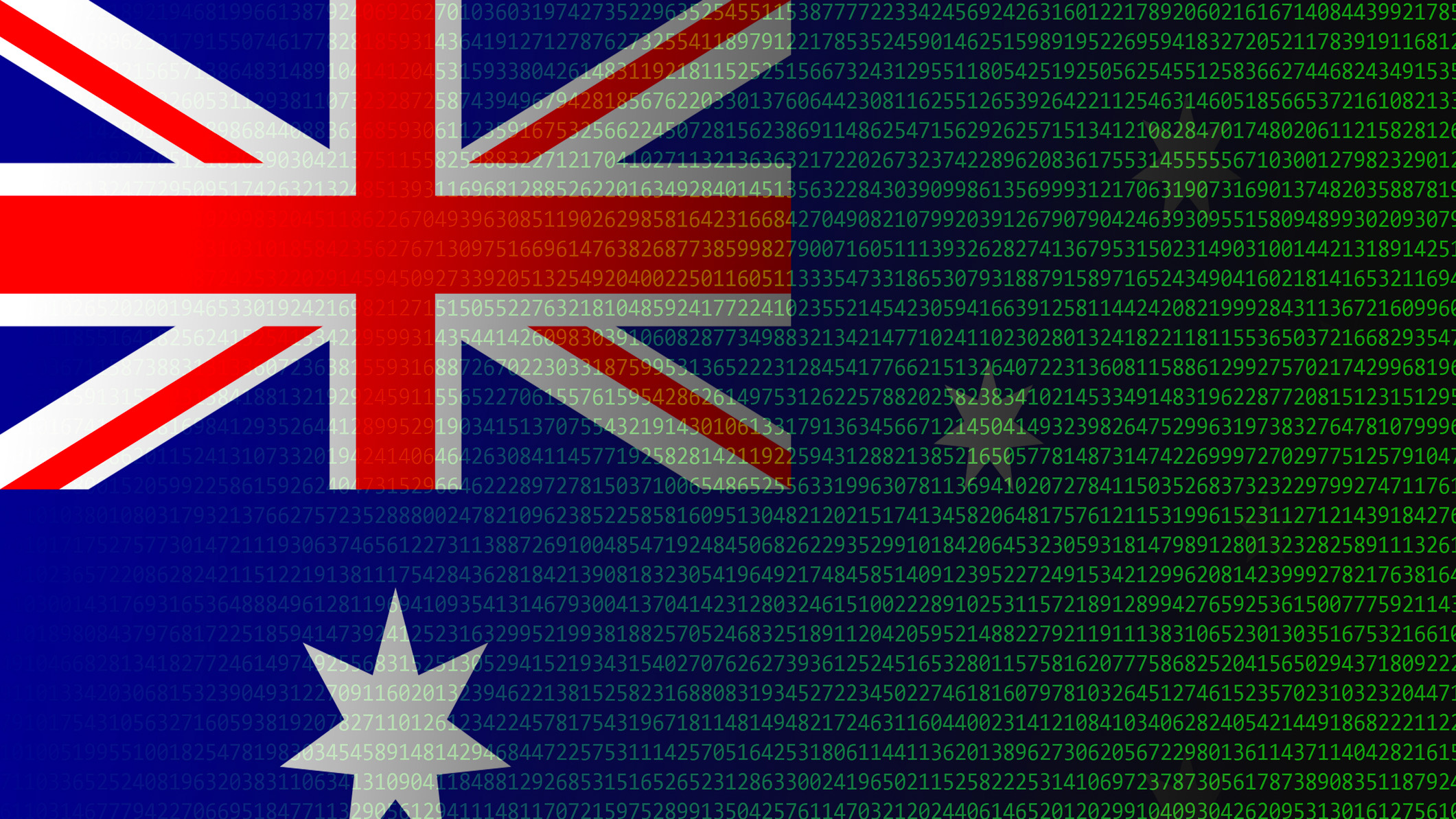 A digital Australian flag 