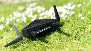 Acer Predator Connect W6 gaming router on grass