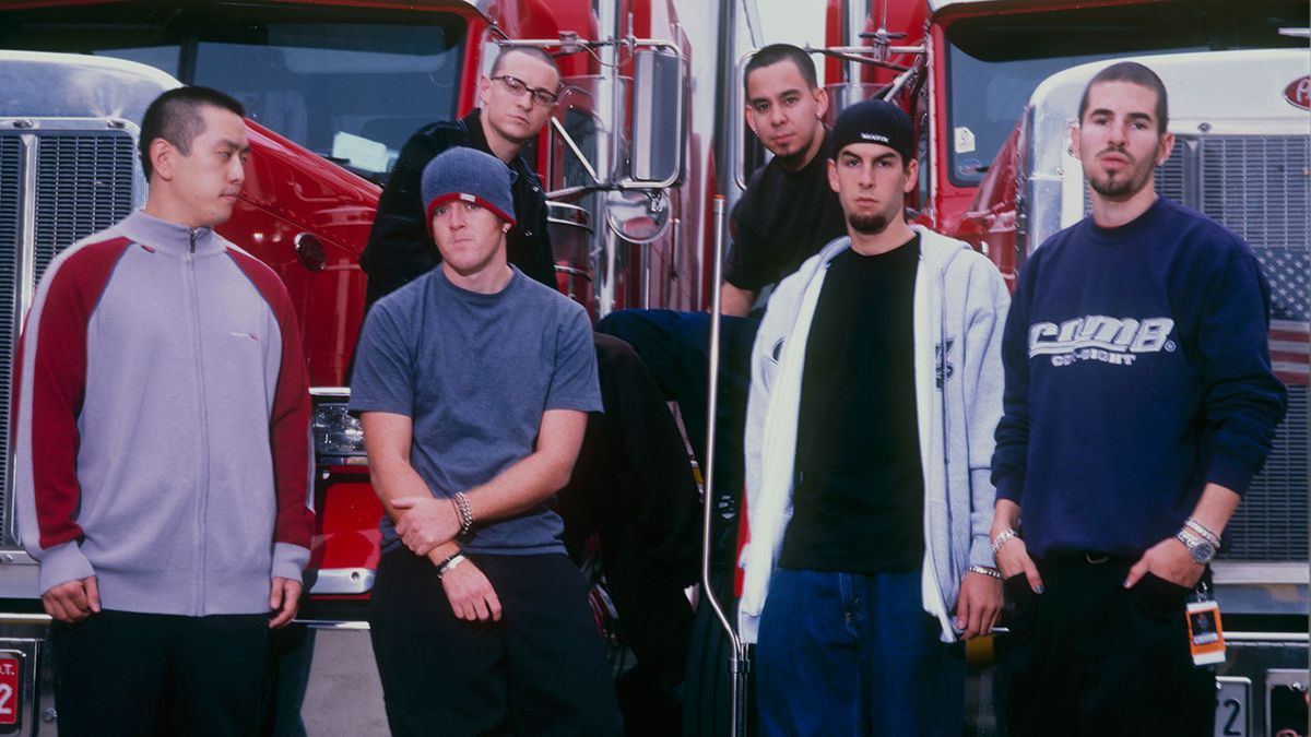 A group shot of Linkin Park