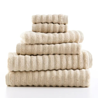  6 Piece Textured Cotton Bath Towel Set, Walmart