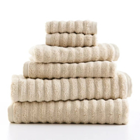 6 Piece Textured Cotton Bath Towel Set, Walmart