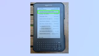 Screenshot showing how to send an ebook from Amazon Content and Devices - Check book has been delivered