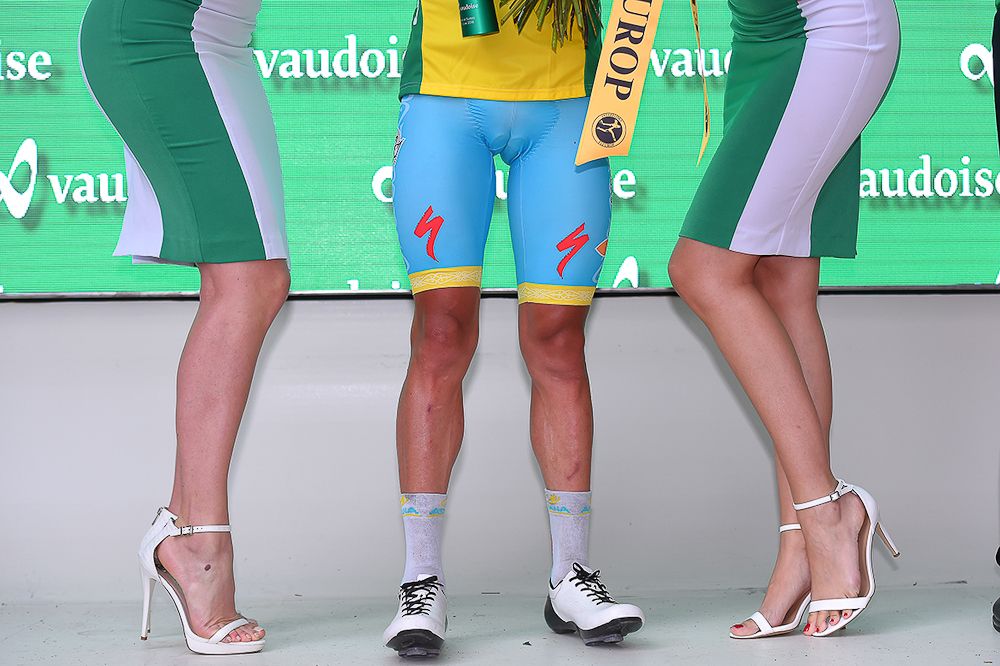 The legs that are leading the Toru de Suisse after stage 8