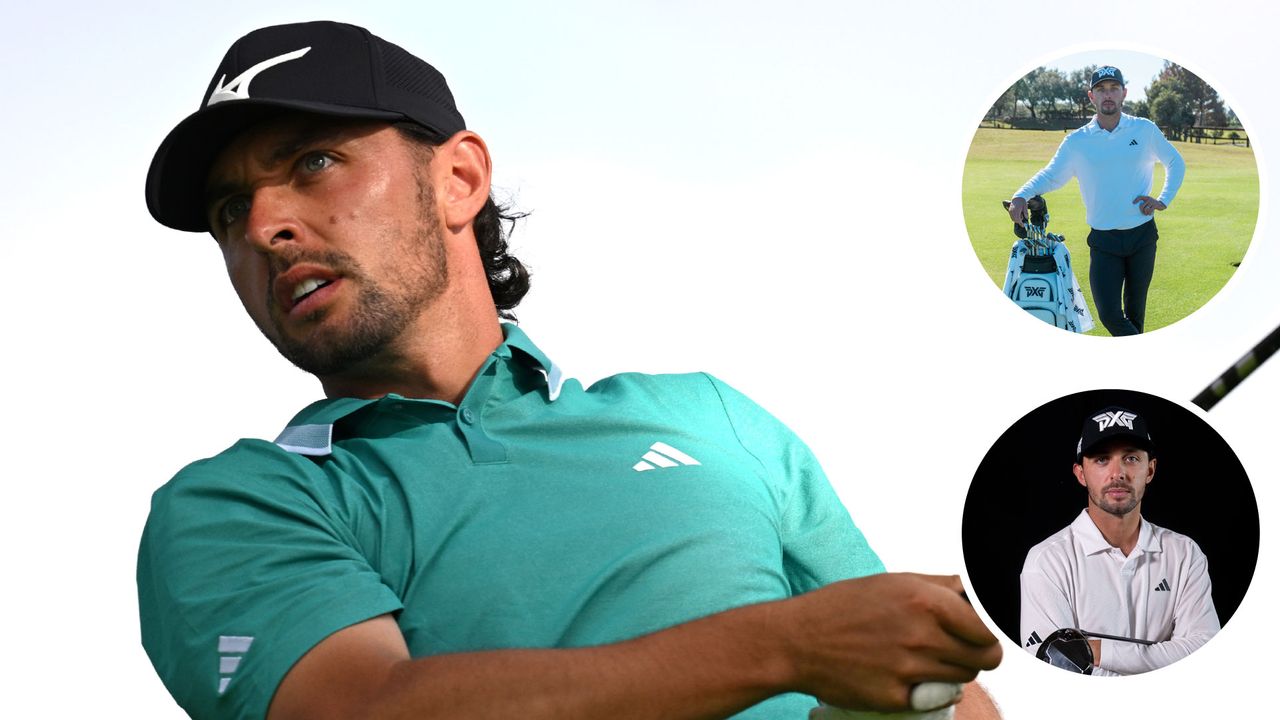 Marco Penge hitting a drive