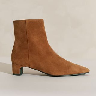 Chiselled Toe Suede Ankle Boot