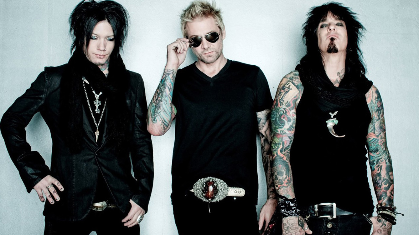 DJ Ashba, James Michael and Nikki Sixx