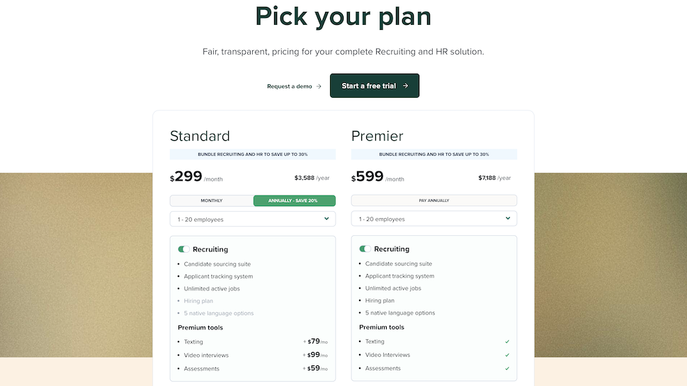 Workable website screenshot