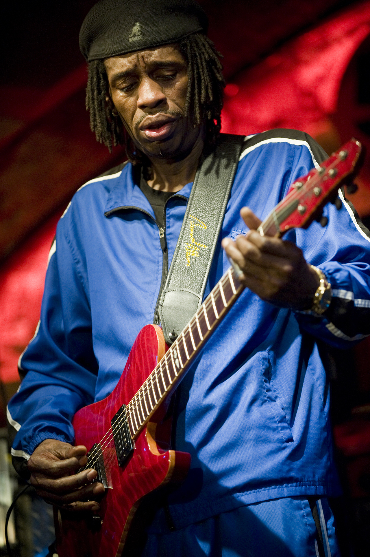 Bernard Allison performs at Jamboree on March 21, 2010 in Barcelona, Spain.