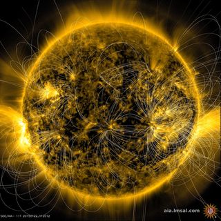 The sun's magnetic waves are more concentrated in certain regions of the solar surface.