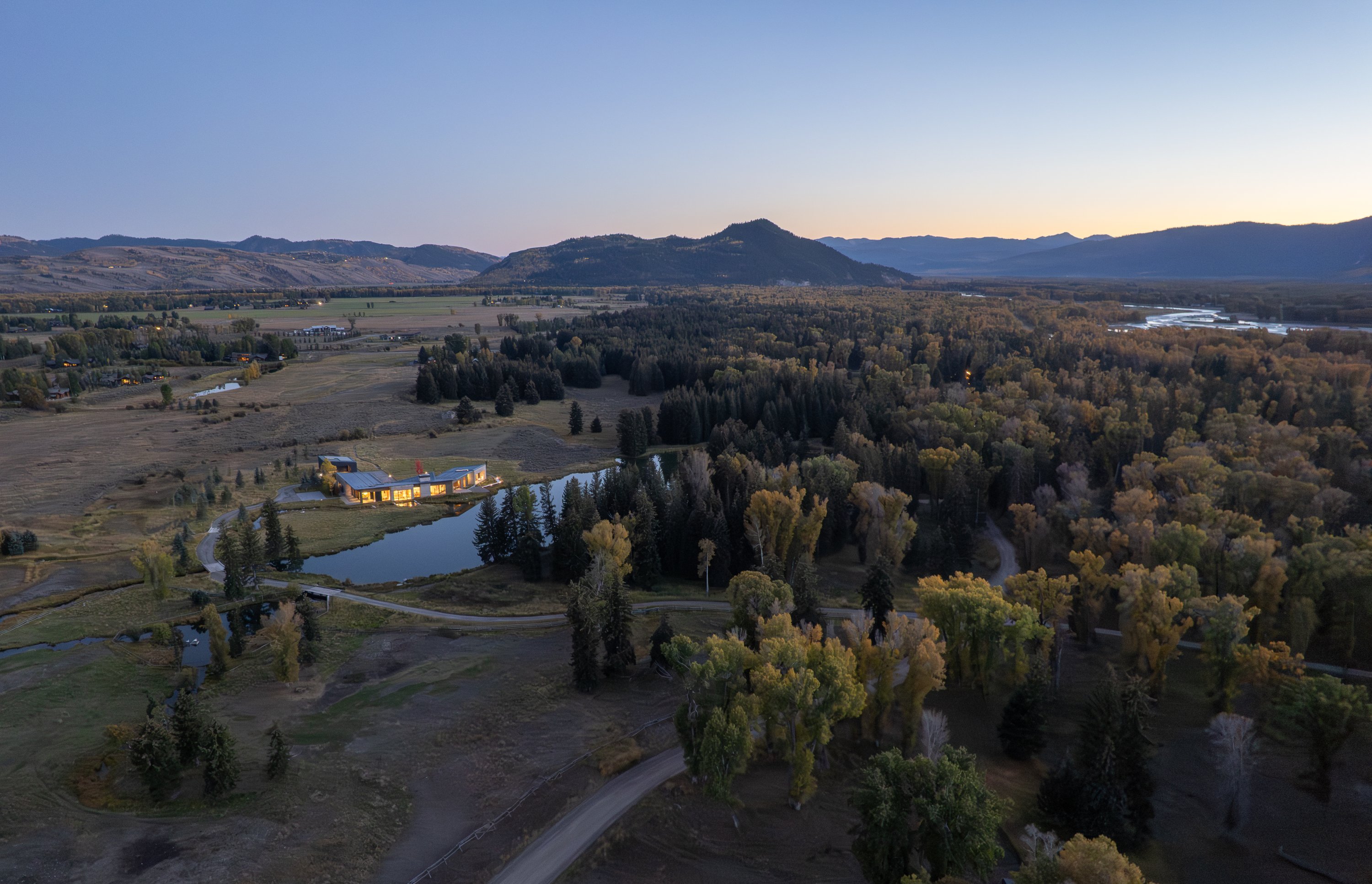 Views of the Wapiti Retreat, Wyoming
