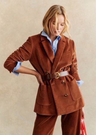 Michele Jacket - Coffee - Organic Cotton - Sézane