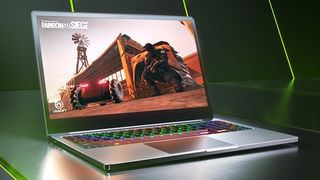 An Nvidia GeForce RTX 2050 laptop