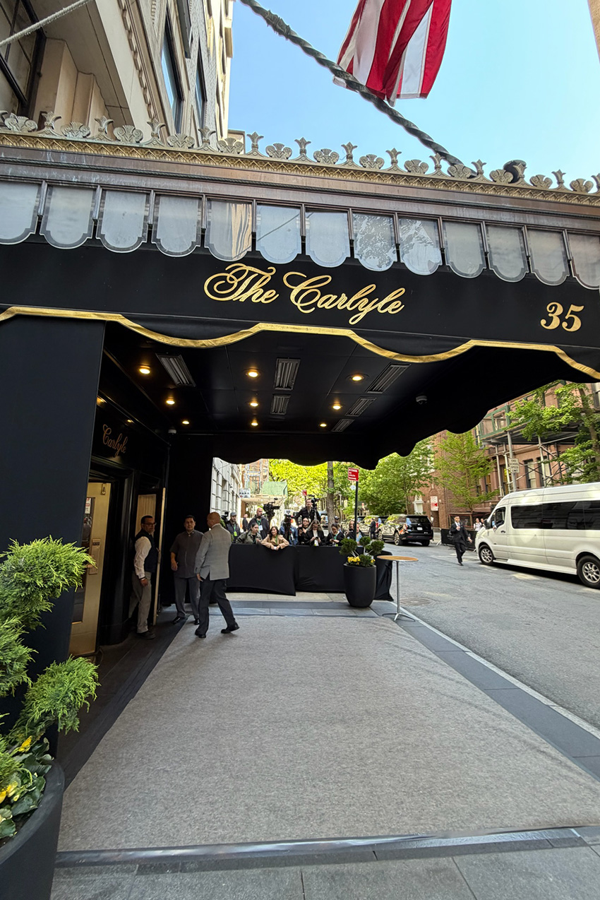 The Carlyle Hotel entrance