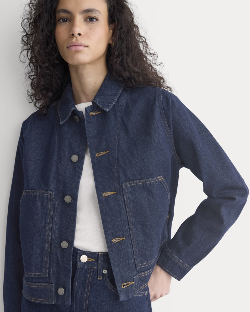 Denim Chore Jacket | Dark Indigo - Xxs