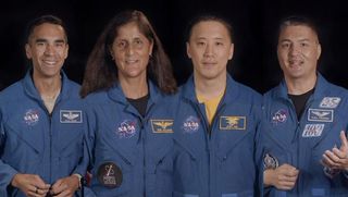 From left: NASA astronauts Raja Chari, Sunita Williams, Jonny Kim and Kjell Lindgren share stories of resilience and leadership to mark Asian American Pacific Islanders month in 2021.