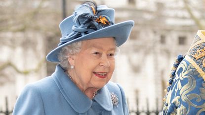 Queen Elizabeth II attends the Commonwealth Day Service 2020 at Westminster Abbey on March 9, 2020 in London, England
