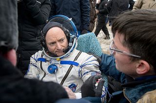 Scott Kelly on Earth after year in space