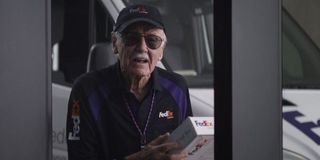 Stan Lee as a FedEx driver in Captain America: Civil War