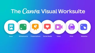 A graphic depicting all of the new apps in Canva Visual Worksuite