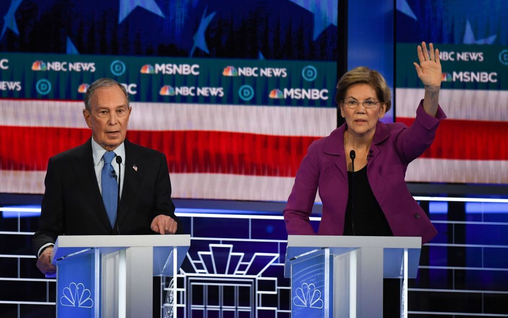 Elizabeth Warren and Mike Bloomberg.