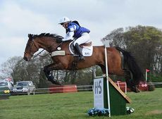 Sarah Cohen riding Treason in the CIC3* at Burnham Market 2014