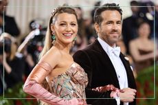 Blake Lively and Ryan Reynolds attend The 2022 Met Gala Celebrating "In America: An Anthology of Fashion" at The Metropolitan Museum of Art on May 02, 2022 in New York City.
