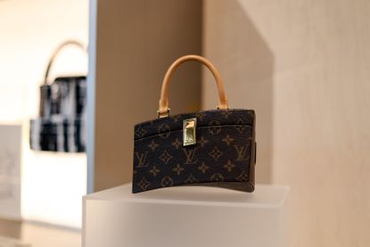 Louis Vuitton Frank Gehry handbag collection at Miami Art and Design Week 2023