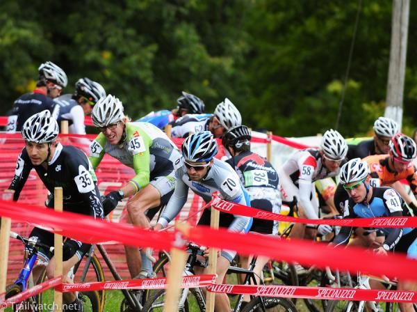 Chaos early in the race