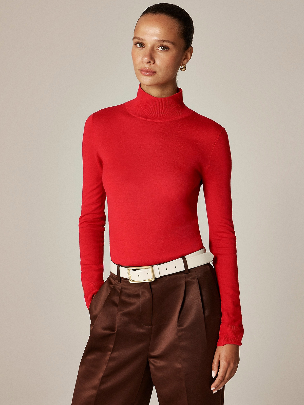 Carolyn Turtleneck Sweater in Merino Wool
