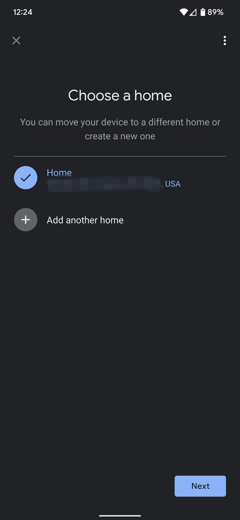 Google Home Add Device Screenshot